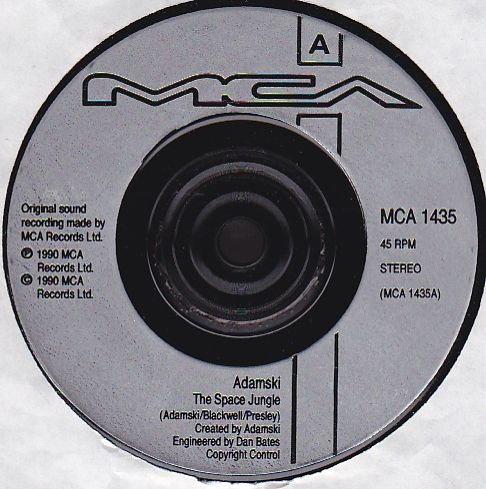 Adamski - Space Jungle - Used Vinyl Record 7" image 3