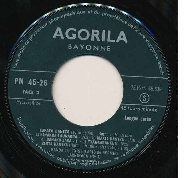Banda De Txistularis - Txistu N°4 - Used Vinyl Record 7" image 4