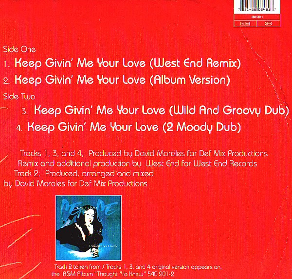 Ce Ce Peniston - Keep Givin' Me Your Love - Used Vinyl Record 12" image 2