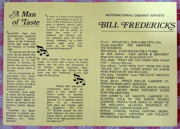 Bill Fredericks - He'll Have To Go - Used Vinyl Record 7" image 4
