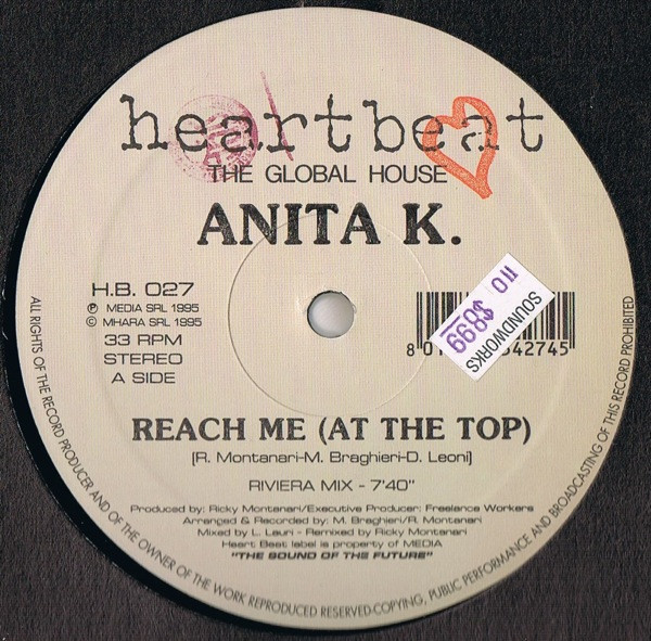 Anita K - Reach Me (At The Top) - Used Vinyl Record 12" image 2
