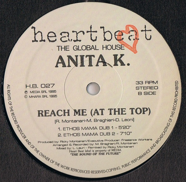 Anita K - Reach Me (At The Top) - Used Vinyl Record 12" image 3