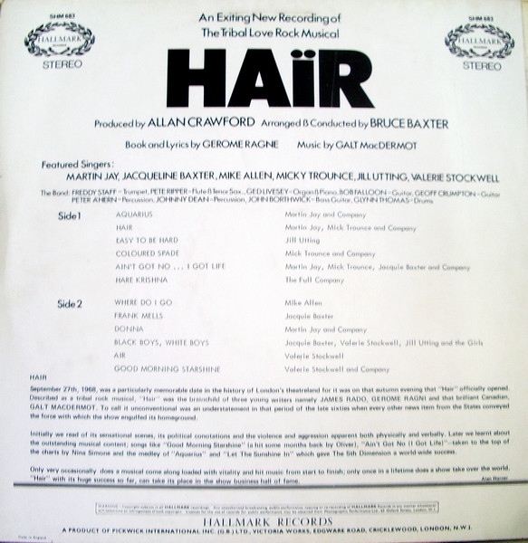 Various - Hair (An Exciting New Recording Of The Tribal Rock Musical) image 2