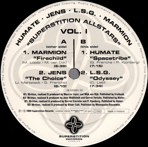 Various - Superstition Allstars Vol. 1 - Used Vinyl Record 12" image 3