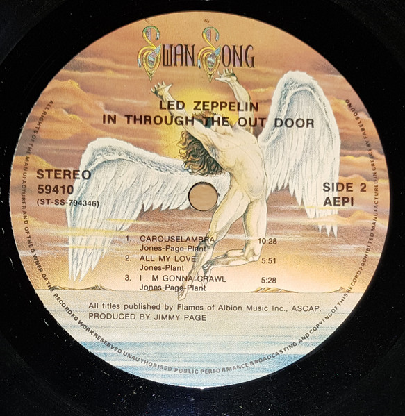 Led Zeppelin - In Through The Out Door - Used Vinyl Record image 5
