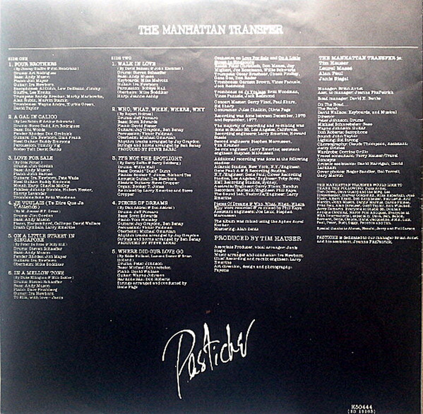 Manhattan Transfer - Pastiche - Used Vinyl Record image 6