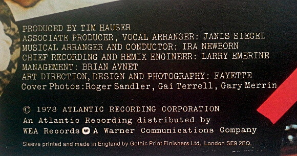 Manhattan Transfer - Pastiche - Used Vinyl Record image 7