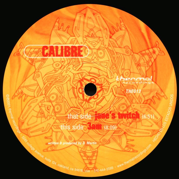 Calibre - Jane's Twitch / 3am - Vinyl Record 12" image 4