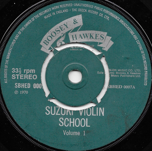 Shinichi Suzuki - Suzuki Violin School Volume 1 - Used Vinyl Record 7 image 3