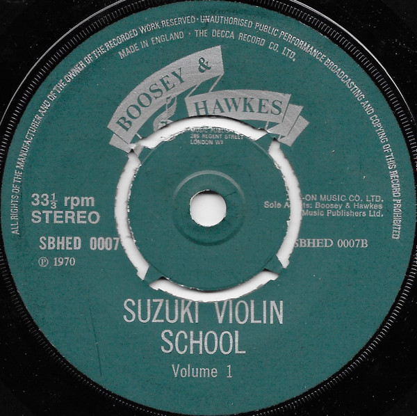 Shinichi Suzuki - Suzuki Violin School Volume 1 - Used Vinyl Record 7 image 4