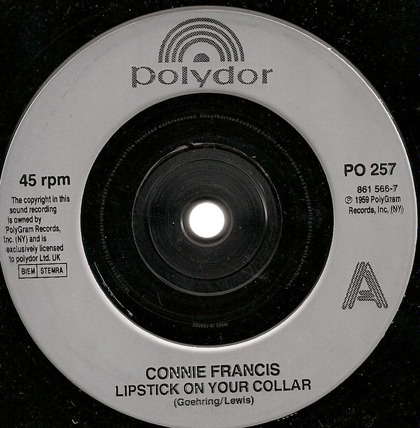 Connie Francis - Lipstick On Your Collar /The Great Pretender - Used image 3
