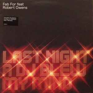 Fab For - Last Night A DJ Blew My Mind - Used Vinyl Record 12" image 1