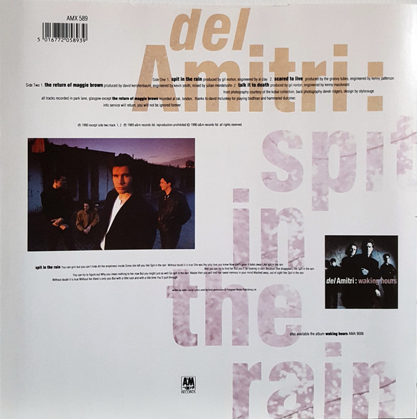 Del Amitri - Spit In The Rain - Used Vinyl Record 10" image 4