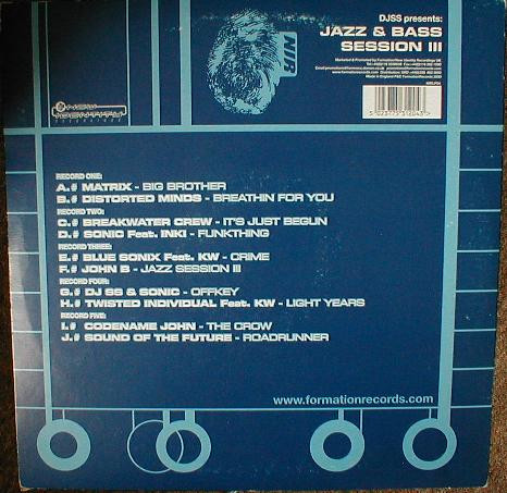 DJ SS - Jazz & Bass Session III - Vinyl Record 12" image 2