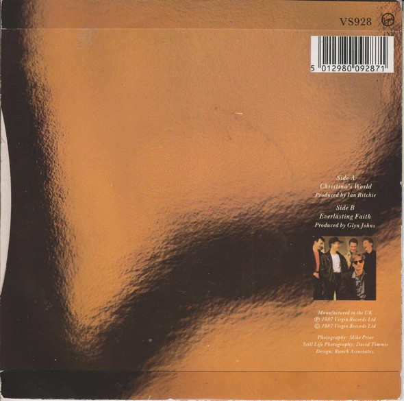 Big Dish - Christina's World - Used Vinyl Record 7" image 2