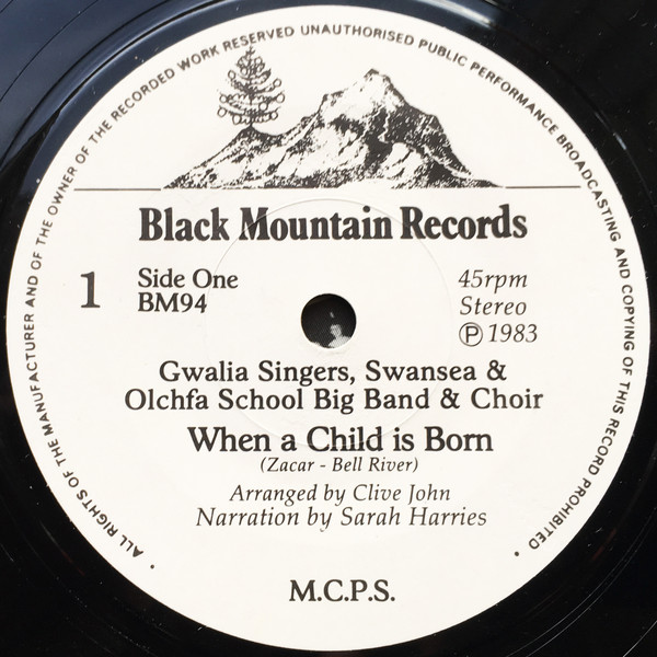 Gwalia Singers - When A Child Is Born & White Christmas - Used Vinyl image 3