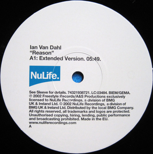 Ian Van Dahl - Reason - Used Vinyl Record 12" image 3
