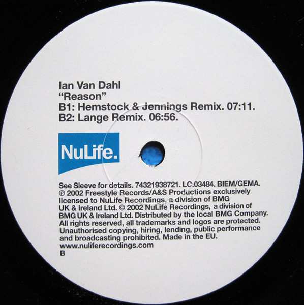 Ian Van Dahl - Reason - Used Vinyl Record 12" image 4