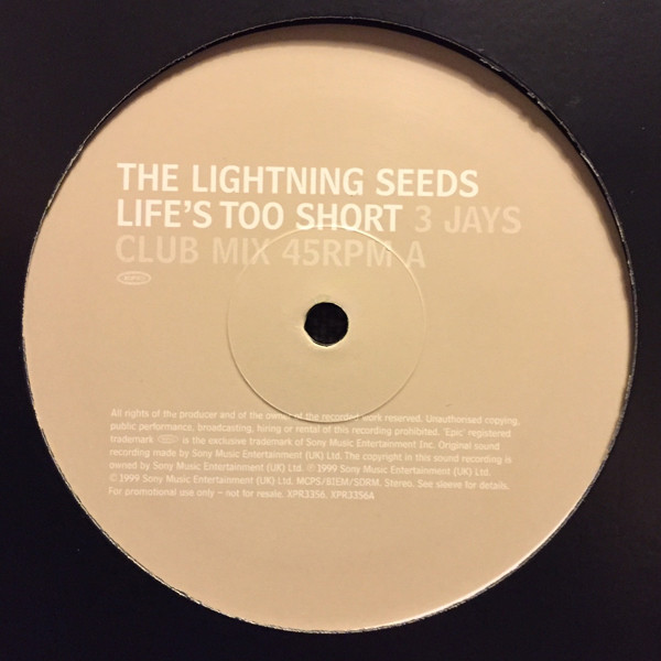 Lightning Seeds - Life's Too Short - Used Vinyl Record 12" image 2