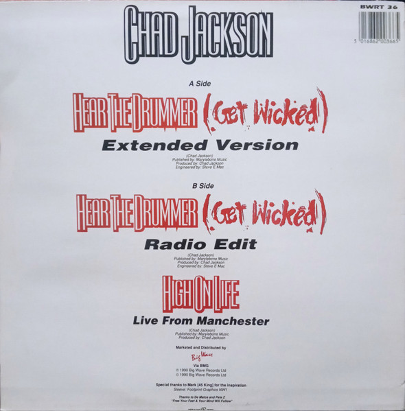 Chad Jackson - Hear The Drummer (Get Wicked) - Used Vinyl Record 12" image 2