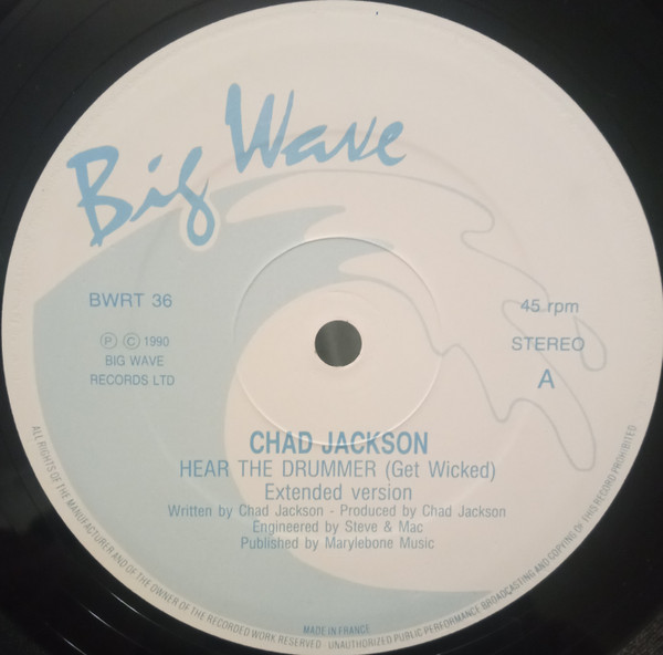 Chad Jackson - Hear The Drummer (Get Wicked) - Used Vinyl Record 12" image 3