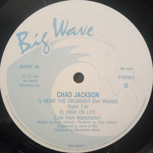 Chad Jackson - Hear The Drummer (Get Wicked) - Used Vinyl Record 12" image 4