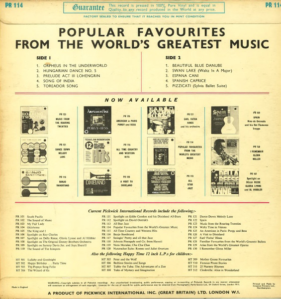 Amleto Toscali; Hamb - Popular Favourites From The World's Greatest image 2