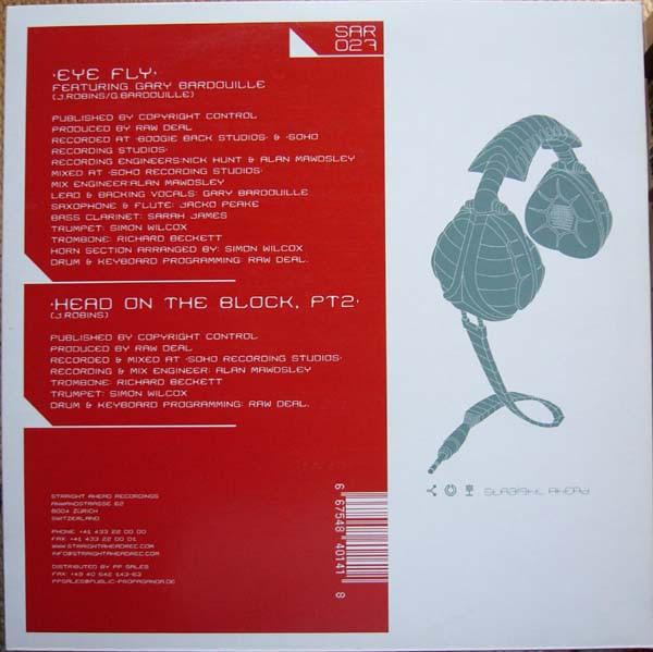 Raw Deal - Eye Fly / Head On The Block, Pt. 2 - Used Vinyl Record 12" image 2