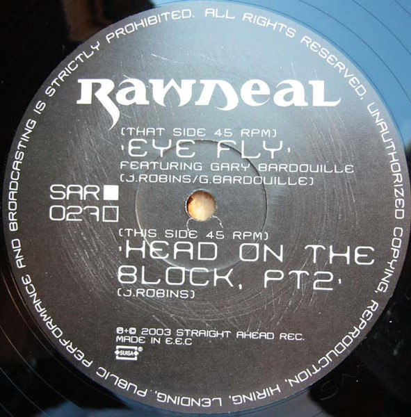 Raw Deal - Eye Fly / Head On The Block, Pt. 2 - Used Vinyl Record 12" image 4