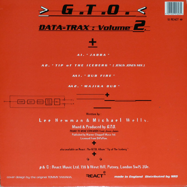 GTO - Data-Trax: Volume 2 - Used Vinyl Record 12" image 2