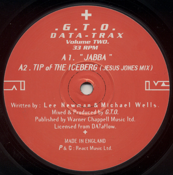 GTO - Data-Trax: Volume 2 - Used Vinyl Record 12" image 3