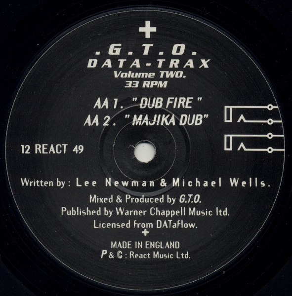 GTO - Data-Trax: Volume 2 - Used Vinyl Record 12" image 4
