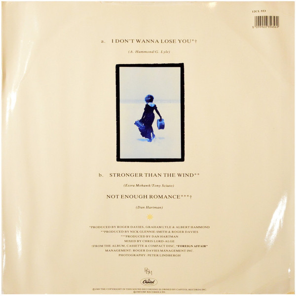 Tina Turner - I Don't Wanna Lose You - Used Vinyl Record 12" image 2