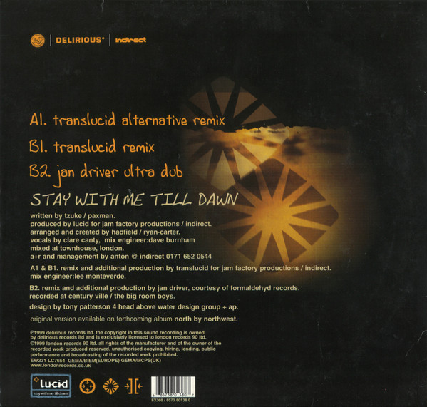 Lucid - Stay With Me Till Dawn - Used Vinyl Record 12" image 2
