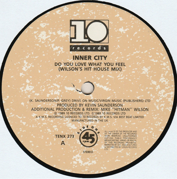 Inner City - Do You Love What You Feel - Used Vinyl Record 12" image 3