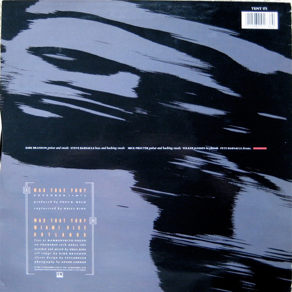 Spear Of Destiny - Was That You? - Used Vinyl Record 12" image 2