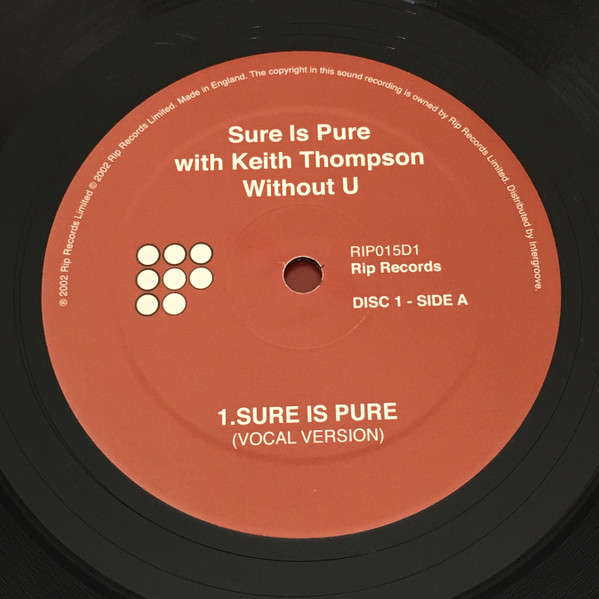 Sure Is Pure - Without U - Used Vinyl Record 12" image 3
