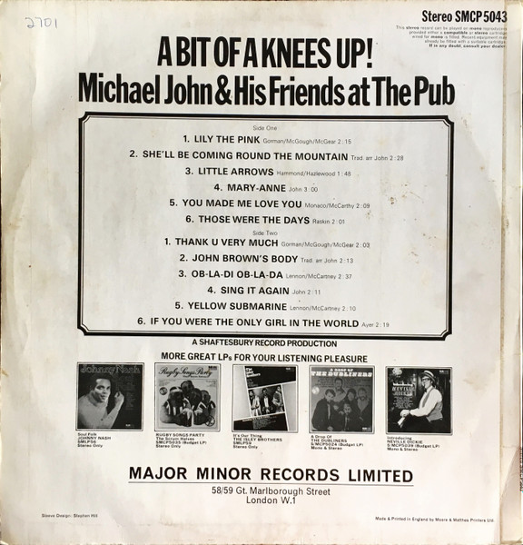 Michael John Singers - A Bit Of A Knees Up! - Used Vinyl Record image 2