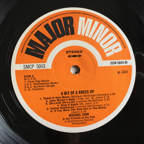Michael John Singers - A Bit Of A Knees Up! - Used Vinyl Record image 4