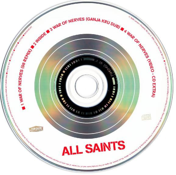 All Saints - War Of Nerves - Used CD image 3