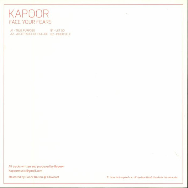 Kapoor - Face Your Fears - Vinyl Record 12" image 2