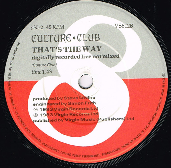 Culture Club - Karma Chameleon - Used Vinyl Record 7" image 4