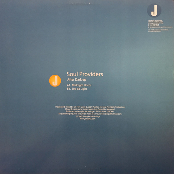 Soul Providers - After Dark EP - Used Vinyl Record 12" image 2