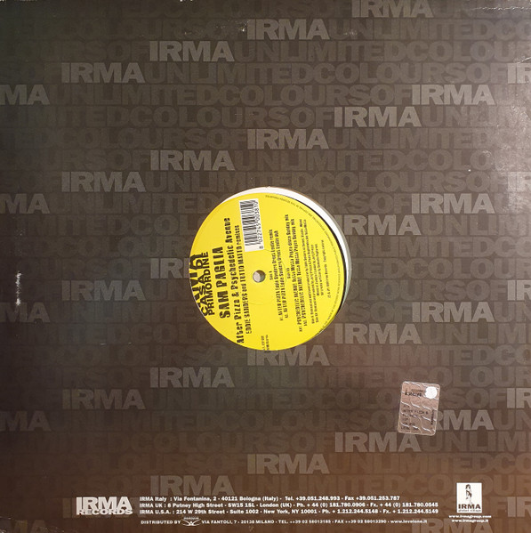 Sam Paglia - After Pizza & Psychedelic Avenue - Used Vinyl Record 12" image 2
