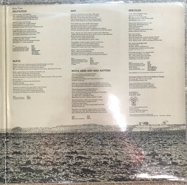 Elton John - Honky Chateau - Used Vinyl Record image 3