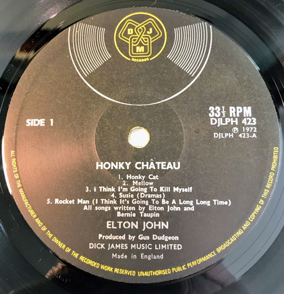 Elton John - Honky Chateau - Used Vinyl Record image 5