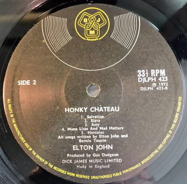 Elton John - Honky Chateau - Used Vinyl Record image 6