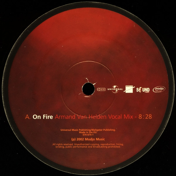 Modjo - On Fire - Used Vinyl Record 12" image 3