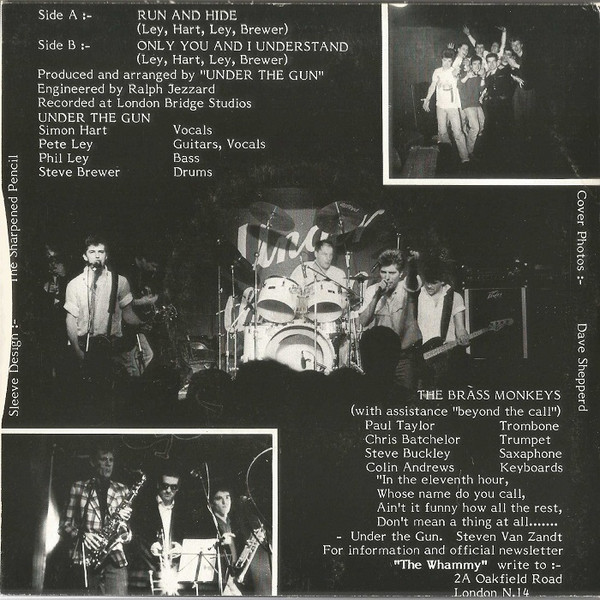 Under The Gun - Run And Hide - Used Vinyl Record 7" image 2