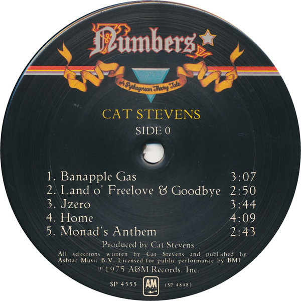 Cat Stevens - Numbers - Used Vinyl Record image 4